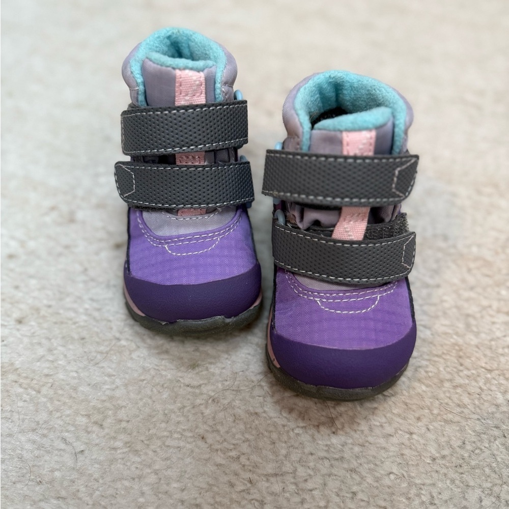 See Kai Run Purple and Grey Boots